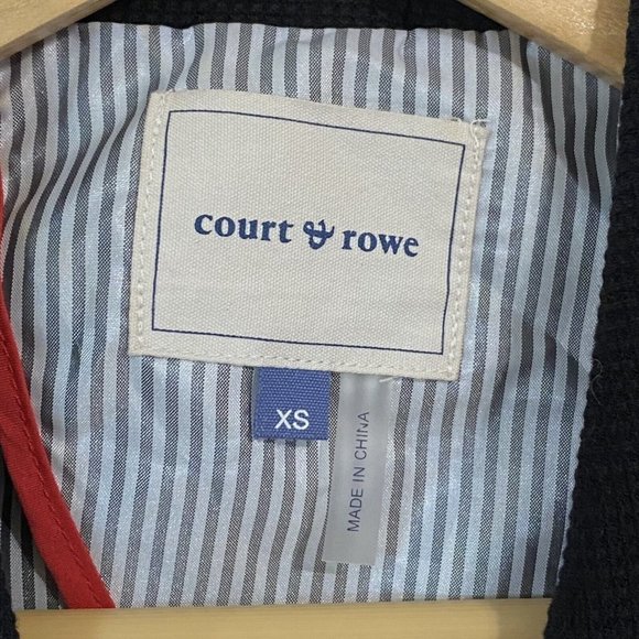 COURT & ROWE Womens Size XS Black Waffle Knit Collared Blazer Jacket - Picture 5 of 6